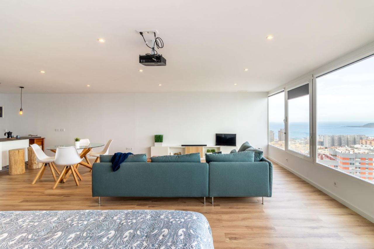 大加那利岛拉斯帕尔马斯Flatguest Ansite + Deluxe + Panoramic Views + Fast Wifi公寓 外观 照片
